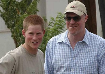 Paddy Harverson with Prince Harry