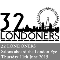 32 Londoners 2015 - Salons aboard the London Eye. Thursday 30th April
