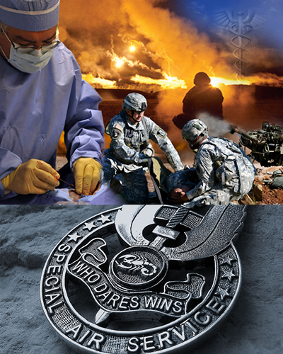 Surgeon in conflict zone and SAS medal